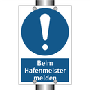 Beim Hafenmeister melden