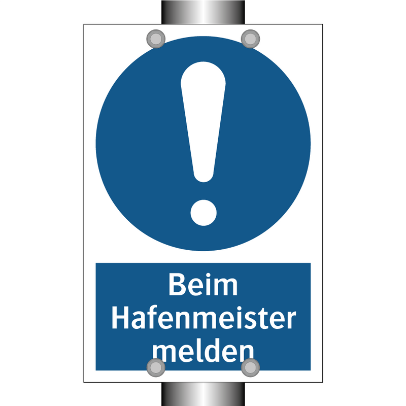 Beim Hafenmeister melden