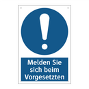 Melden Sie sich beim Vorgesetzten