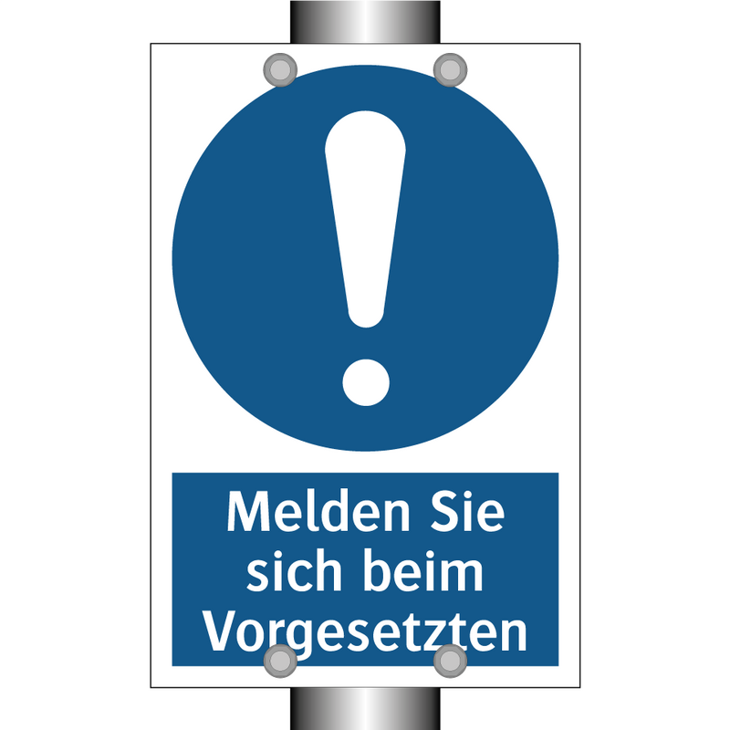 Melden Sie sich beim Vorgesetzten