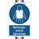 Rettungs- weste benutzen