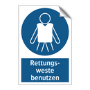 Rettungs- weste benutzen