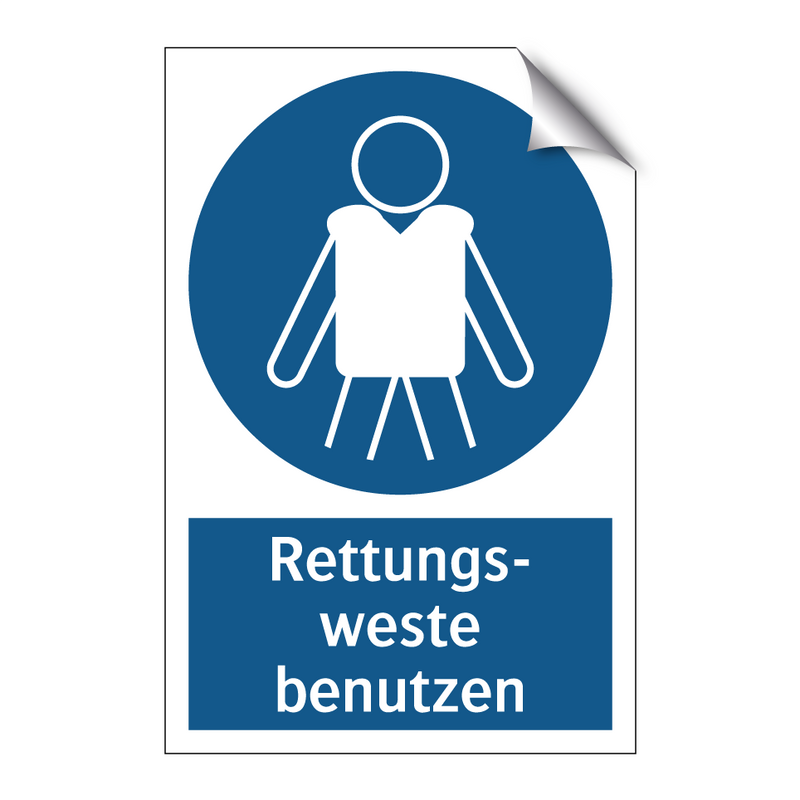 Rettungs- weste benutzen