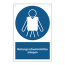 Rettungsschwimmhilfen anlegen