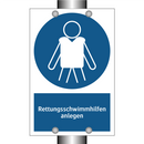 Rettungsschwimmhilfen anlegen