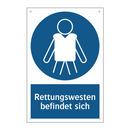 Rettungswesten befindet sich