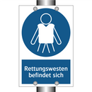 Rettungswesten befindet sich
