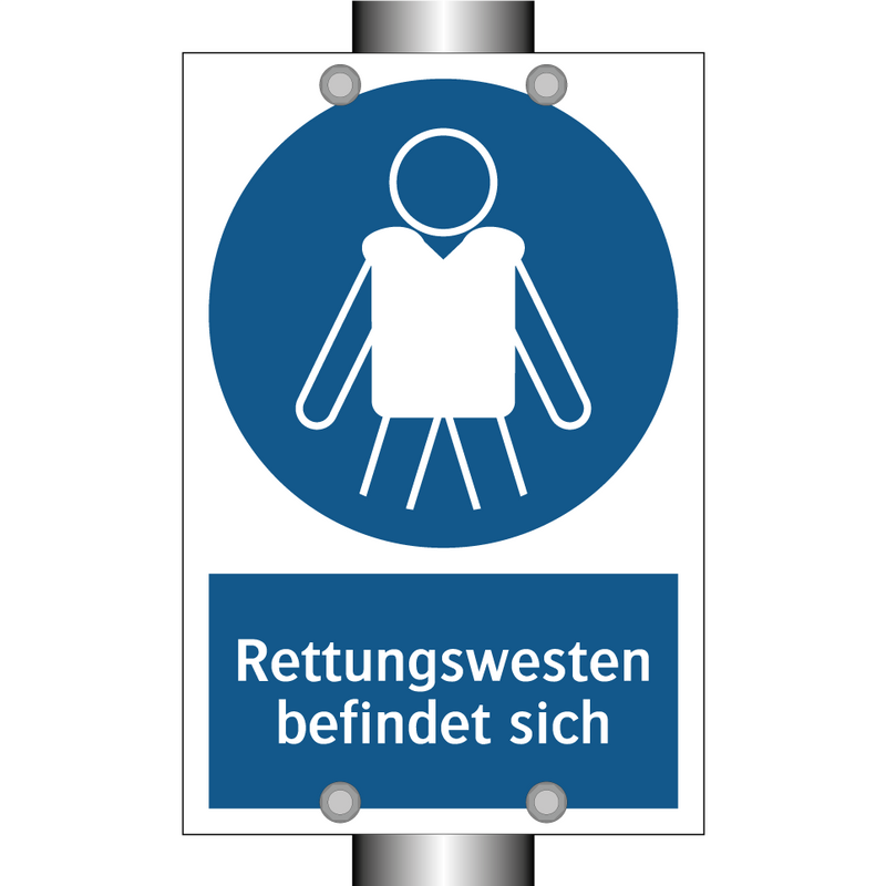 Rettungswesten befindet sich