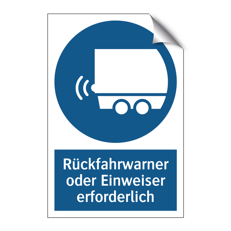 Rückfahrwarner oder Einweiser erforderlich