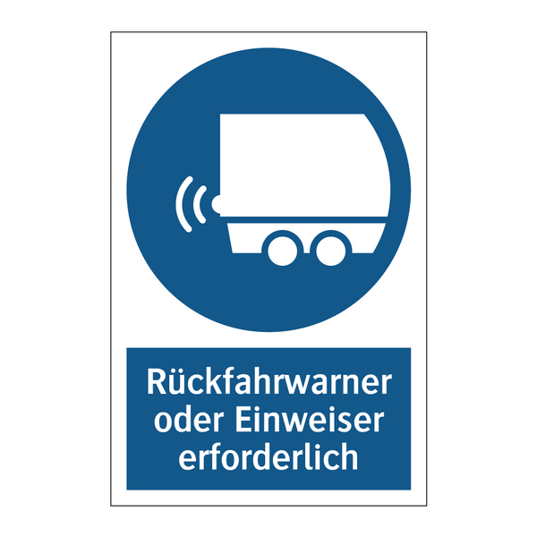 Rückfahrwarner oder Einweiser erforderlich