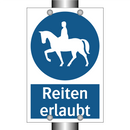 Reiten erlaubt