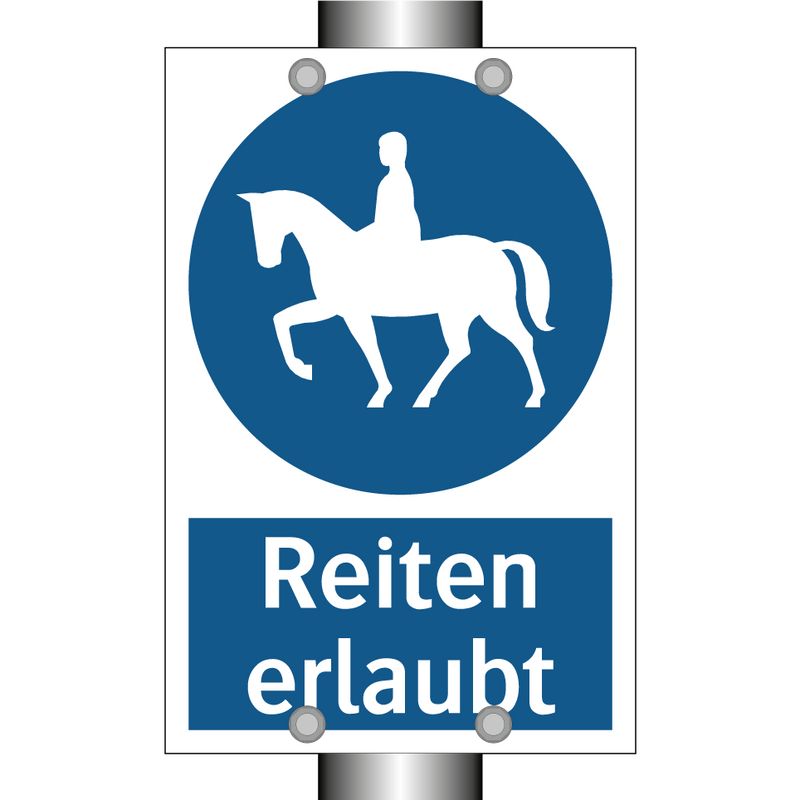 Reiten erlaubt