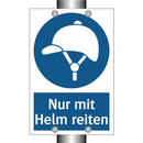 Nur mit Helm reiten