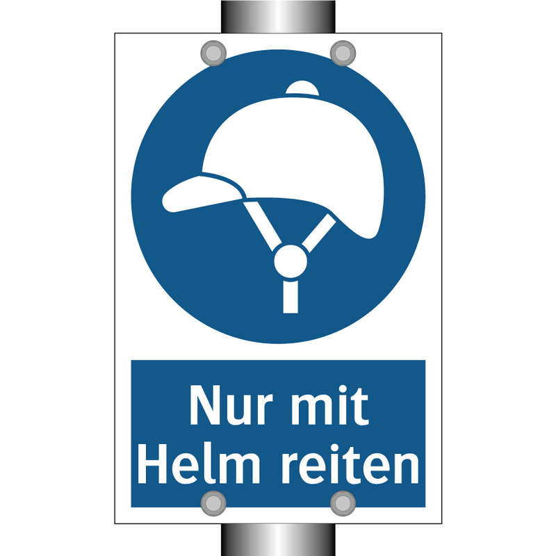 Nur mit Helm reiten