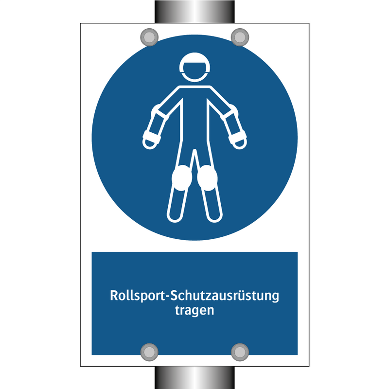Rollsport-Schutzausrüstung tragen