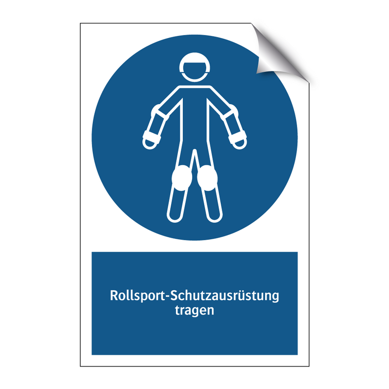 Rollsport-Schutzausrüstung tragen
