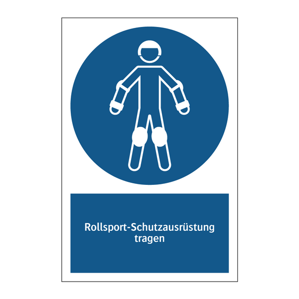 Rollsport-Schutzausrüstung tragen