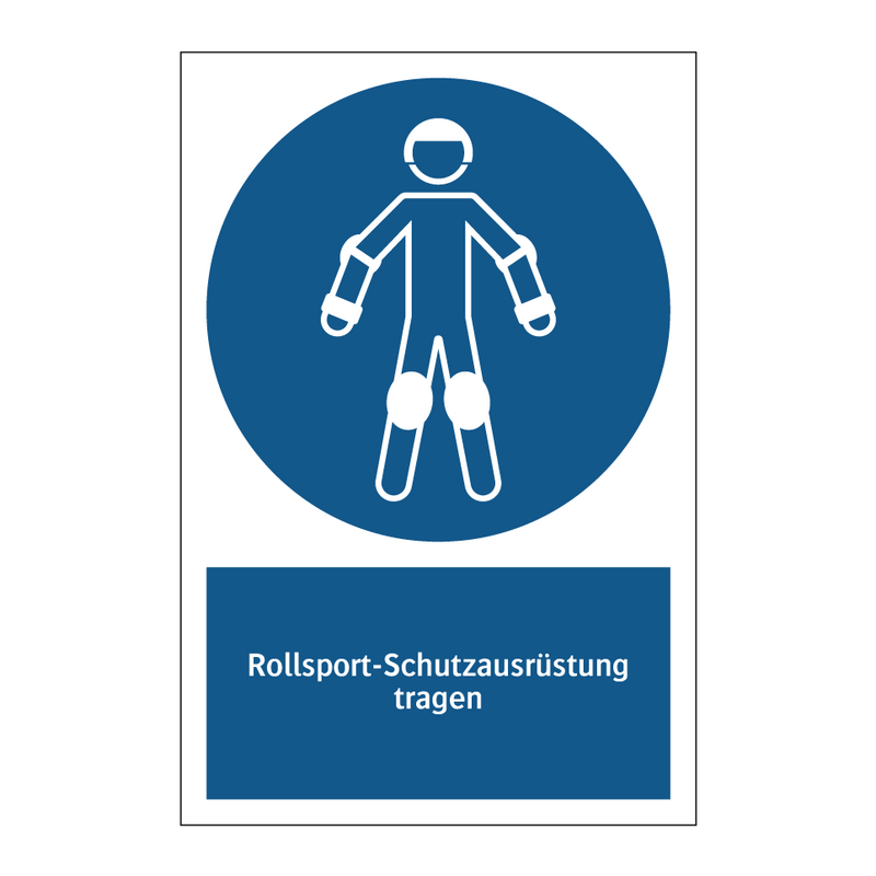 Rollsport-Schutzausrüstung tragen