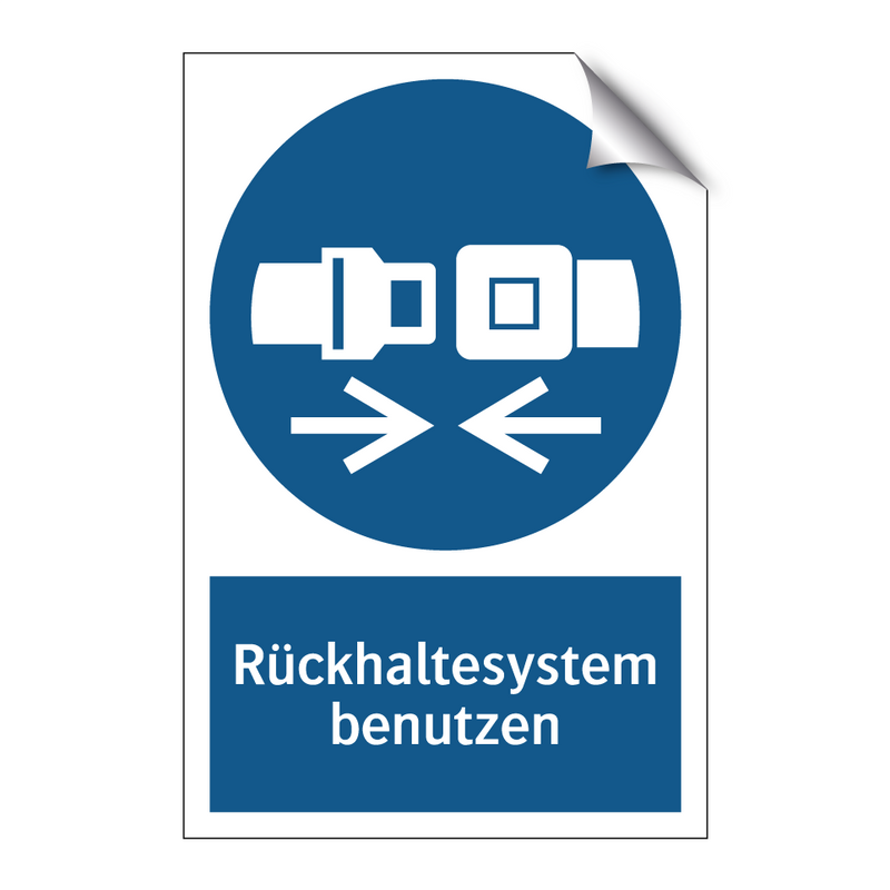 Rückhaltesystem benutzen