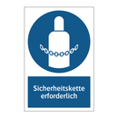 Sicherheitskette erforderlich