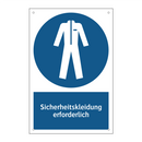Sicherheitskleidung erforderlich