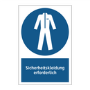 Sicherheitskleidung erforderlich