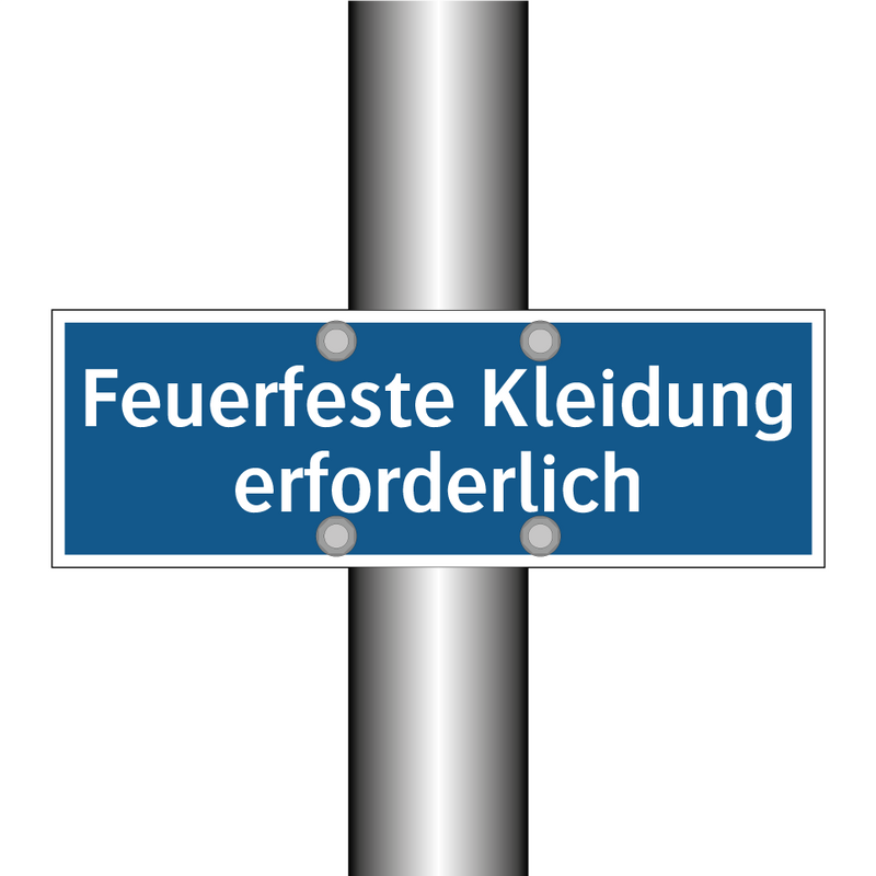 Feuerfeste Kleidung erforderlich