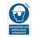 Schutzbrille und Gehörschutz erforderlich