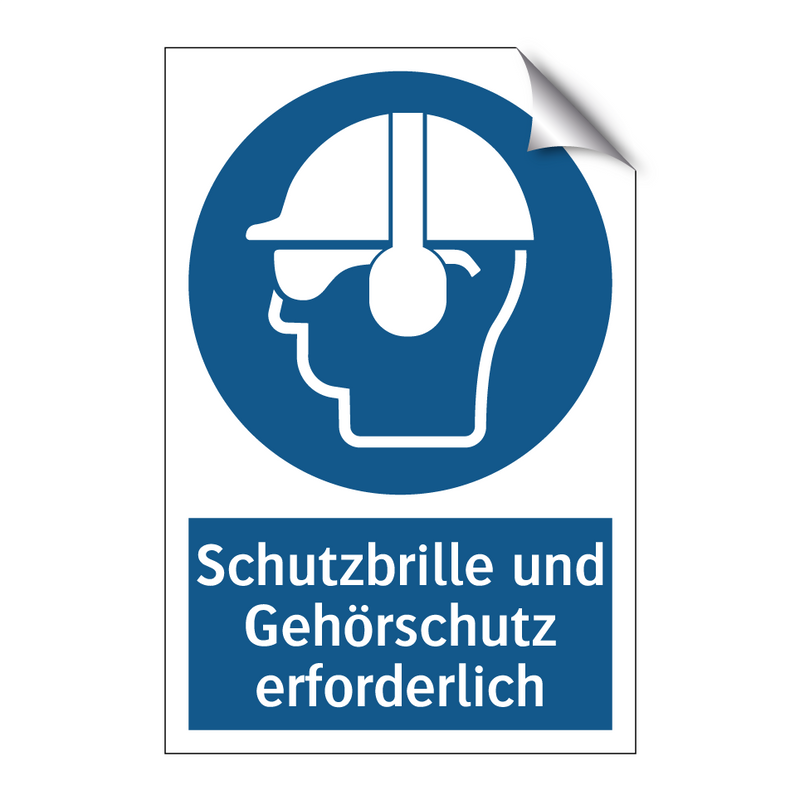 Schutzbrille und Gehörschutz erforderlich