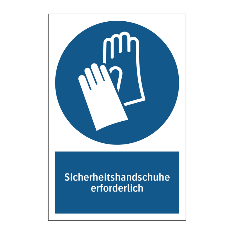 Sicherheitshandschuhe erforderlich
