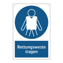 Rettungsweste tragen
