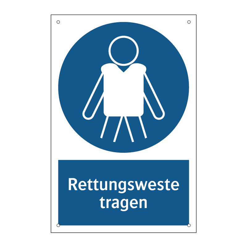 Rettungsweste tragen