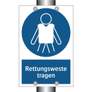 Rettungsweste tragen