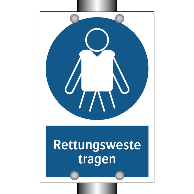 Rettungsweste tragen