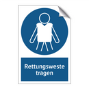 Rettungsweste tragen