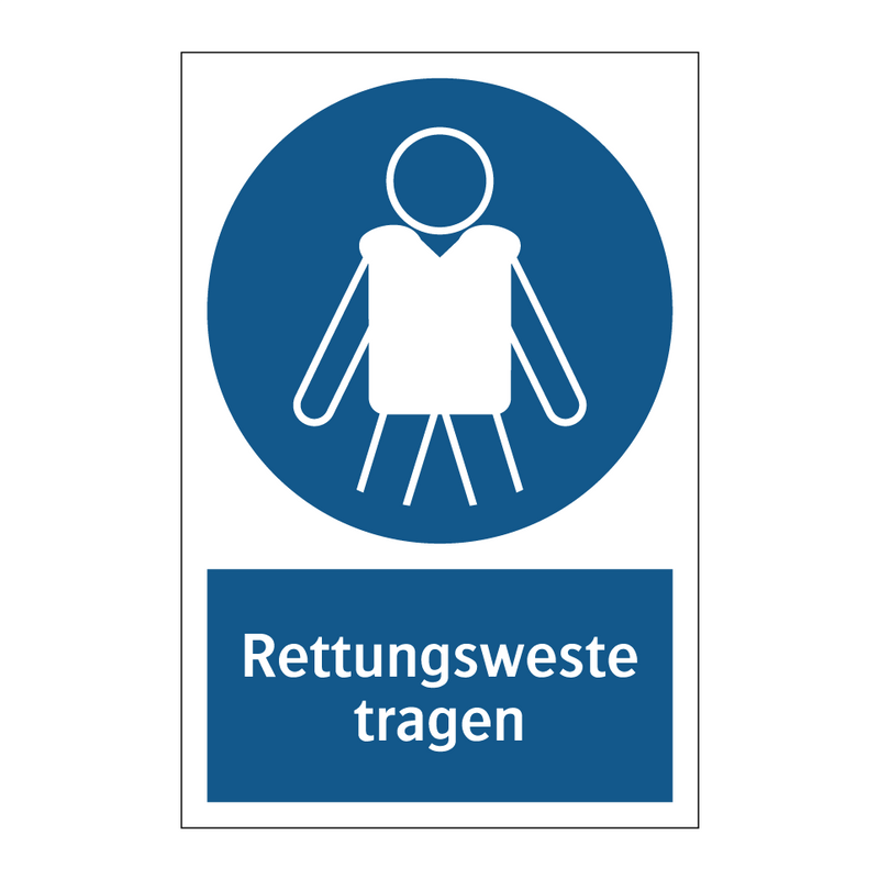 Rettungsweste tragen