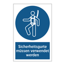 Sicherheitsgurte müssen verwendet werden