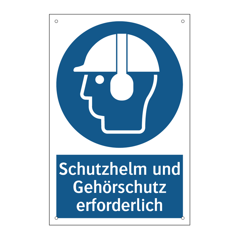 Schutzhelm und Gehörschutz erforderlich