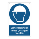 Sicherheitshelm muss getragen werden
