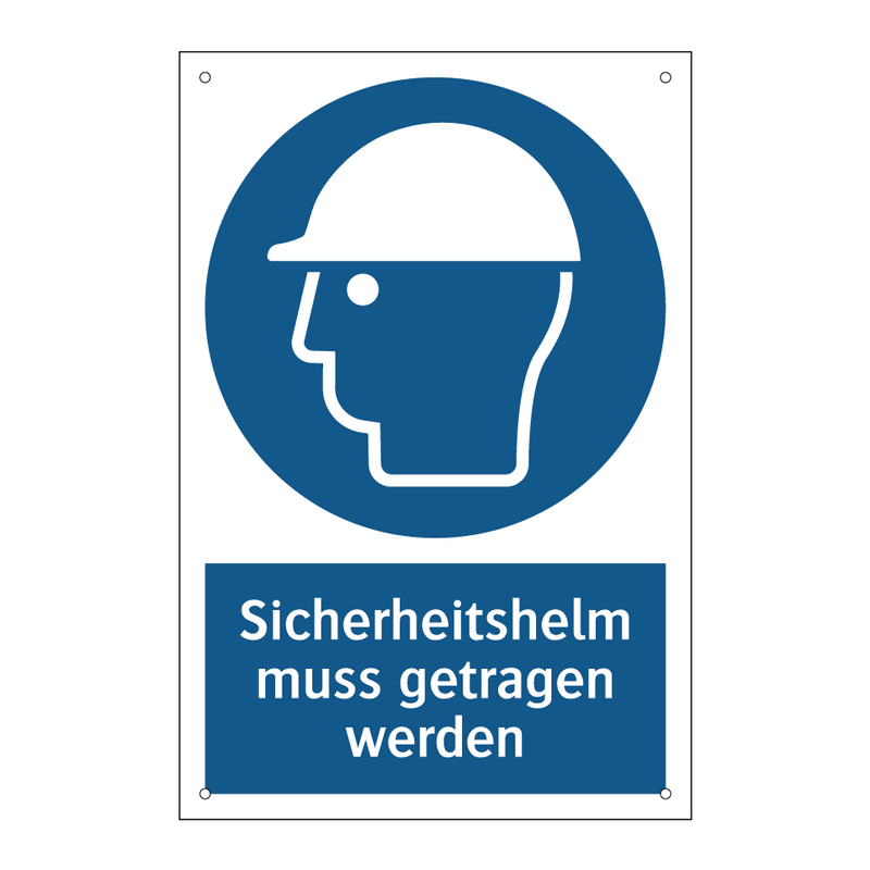 Sicherheitshelm muss getragen werden