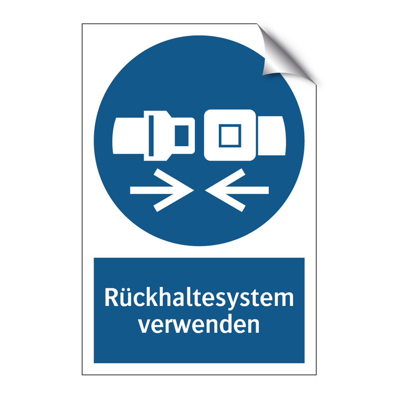 Rückhaltesystem verwenden