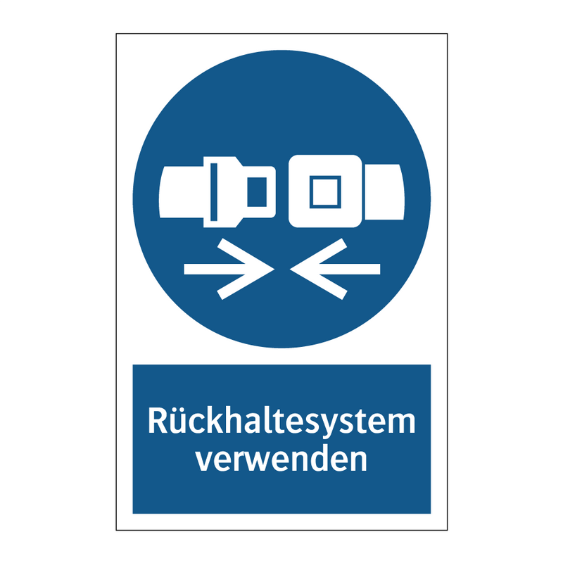 Rückhaltesystem verwenden