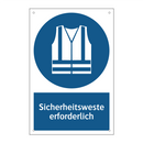 Sicherheitsweste erforderlich