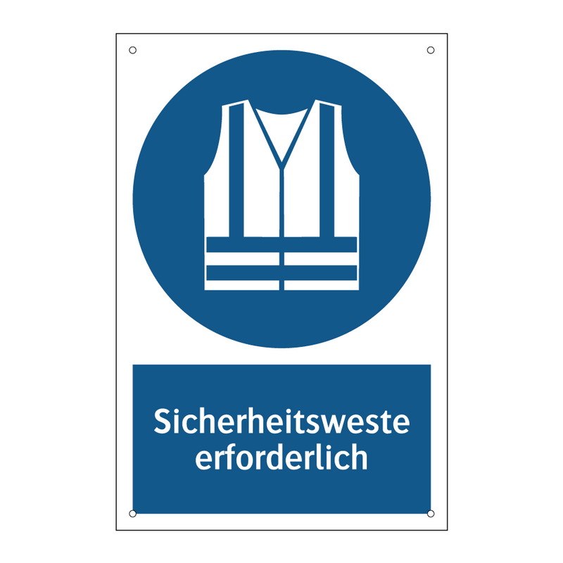 Sicherheitsweste erforderlich