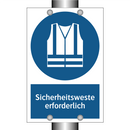 Sicherheitsweste erforderlich