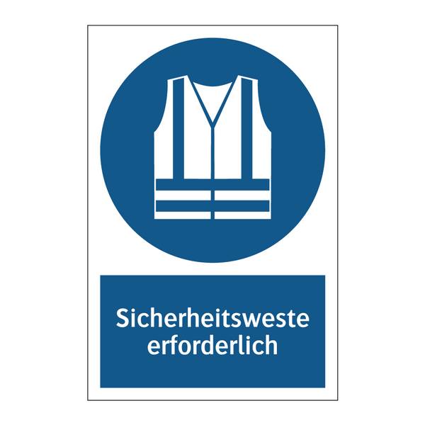 Sicherheitsweste erforderlich