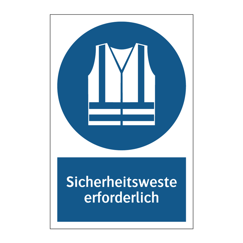 Sicherheitsweste erforderlich