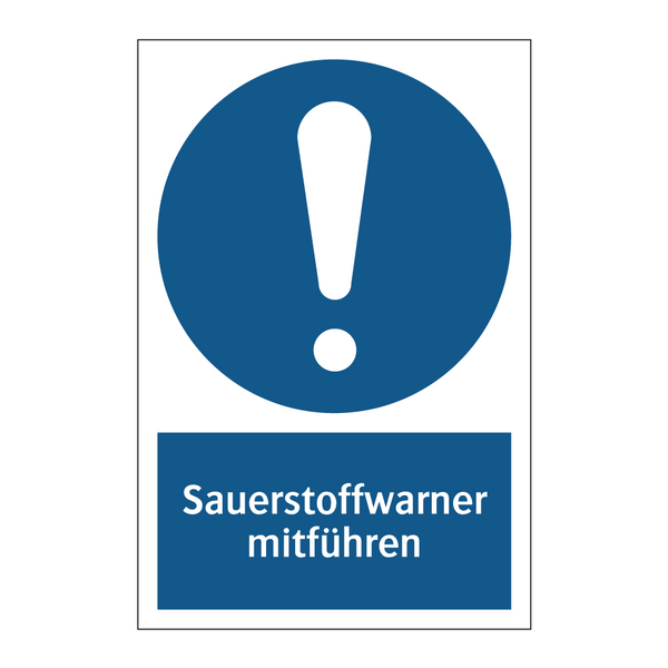 Sauerstoffwarner mitführen