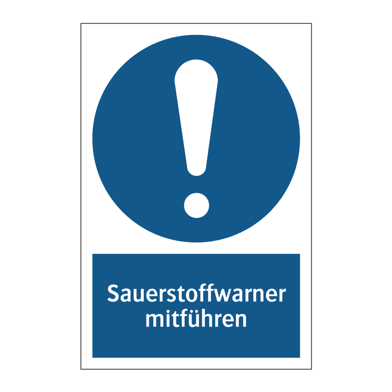 Sauerstoffwarner mitführen