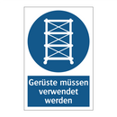 Gerüste müssen verwendet werden